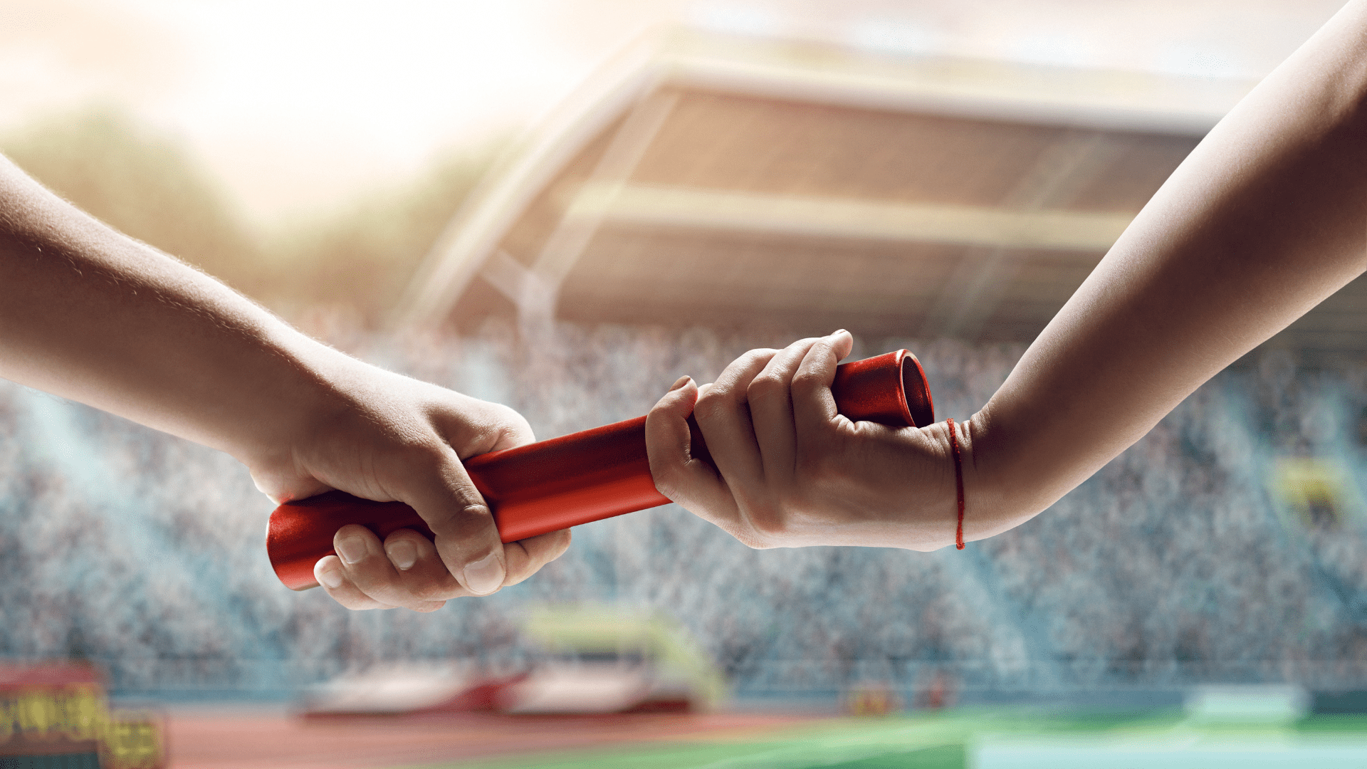 Relais sportif qui illustre la grande transmission et le partage de la valeur